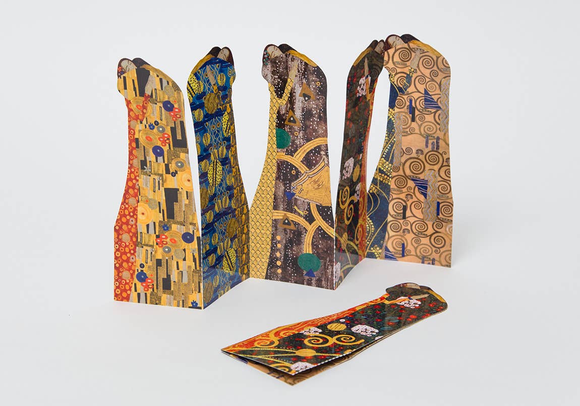 Marcadores Klimt, El beso de Mon Petit Art