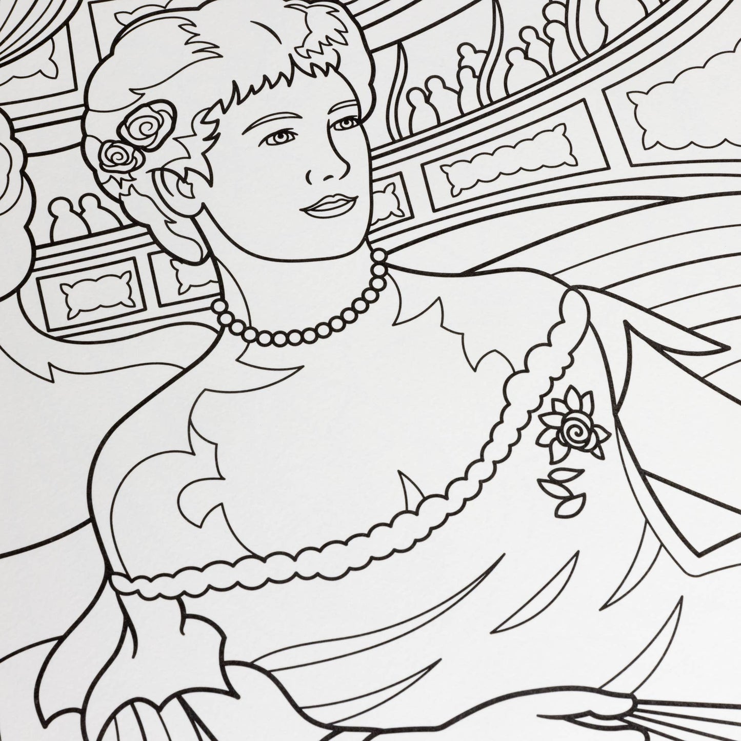 Women in art - Coloring book