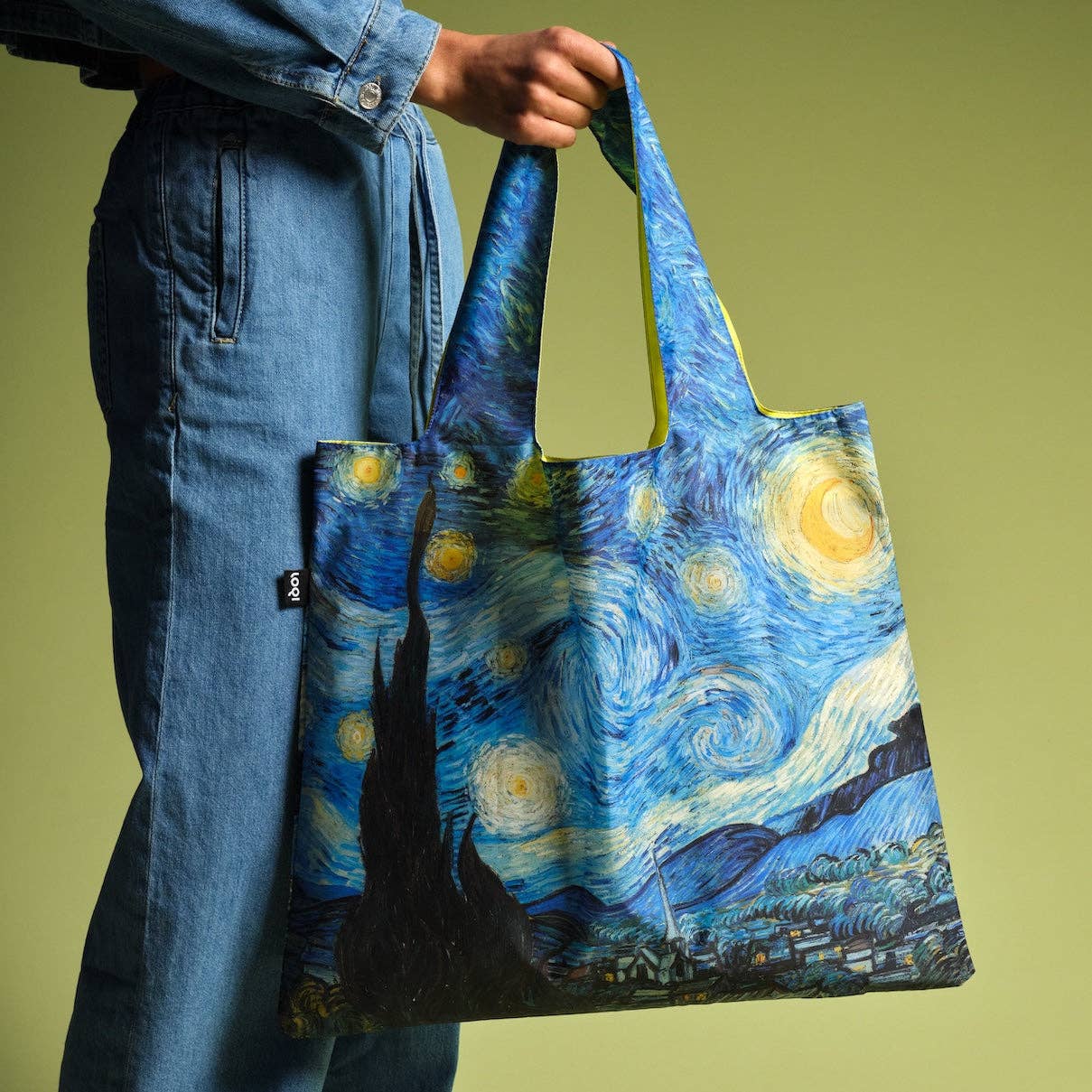 Bolsa Reciclada Neón Noche Estrellada VINCENT VAN GOGH