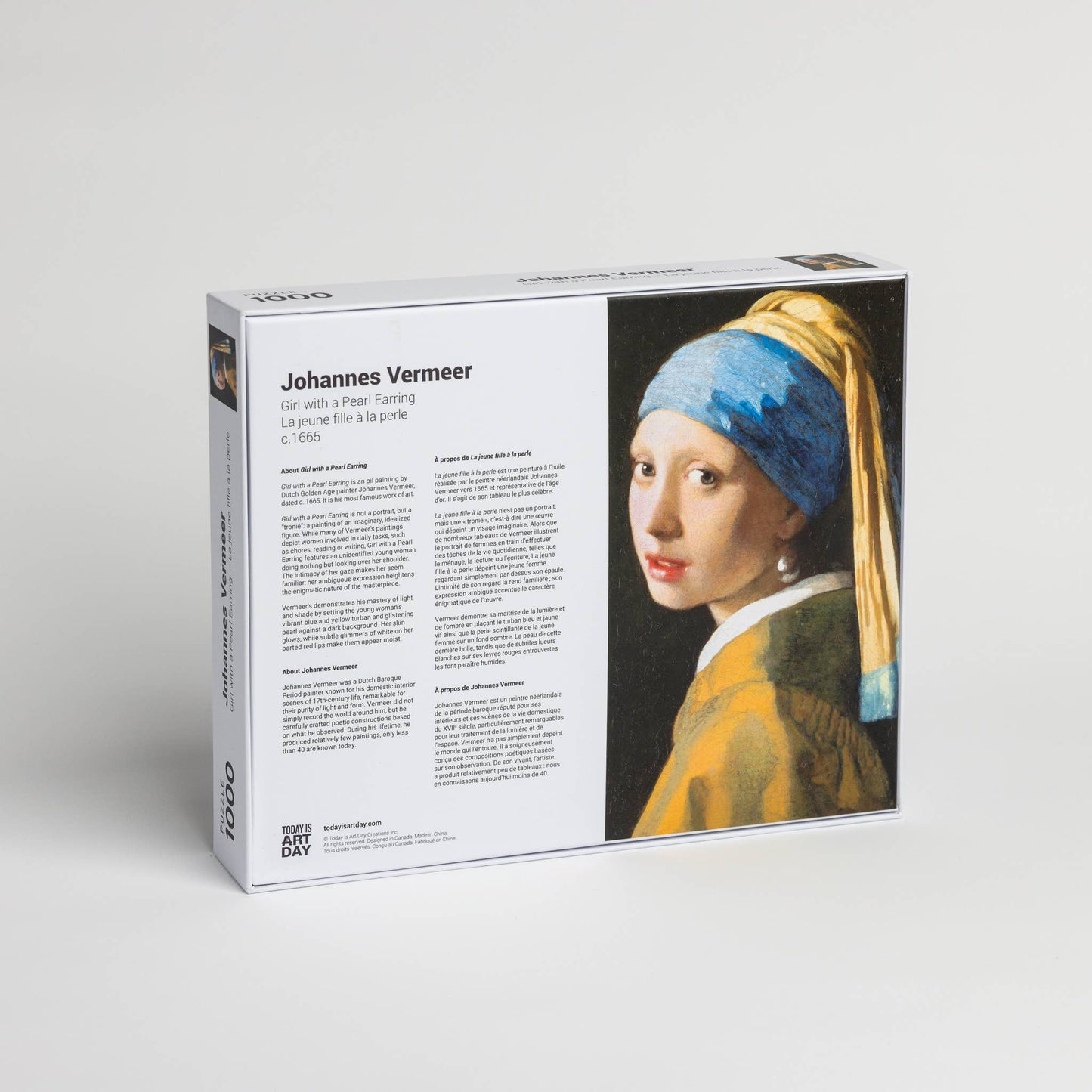 Puzzle - Johannes Vermeer - Niña con un pendiente de perla