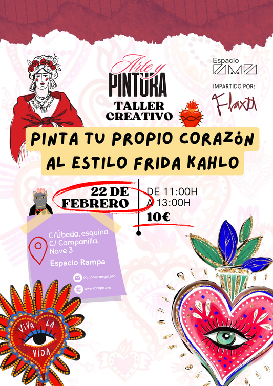 TALLER "PINTA TU PROPIO CORAZÓN AL ESTILO FRIDA KHALO"