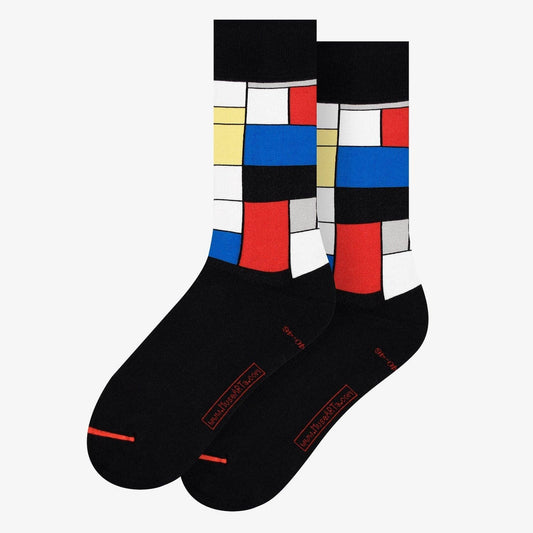 Calcetines de "Composición con rojo, azul y amarillo" de Piet Mondrian x MuseARTa®