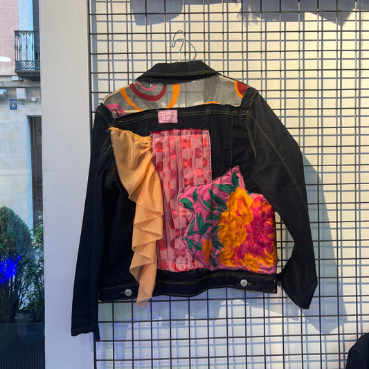 FLAXTL "Patchwork & Twirl" DENIM JACKET