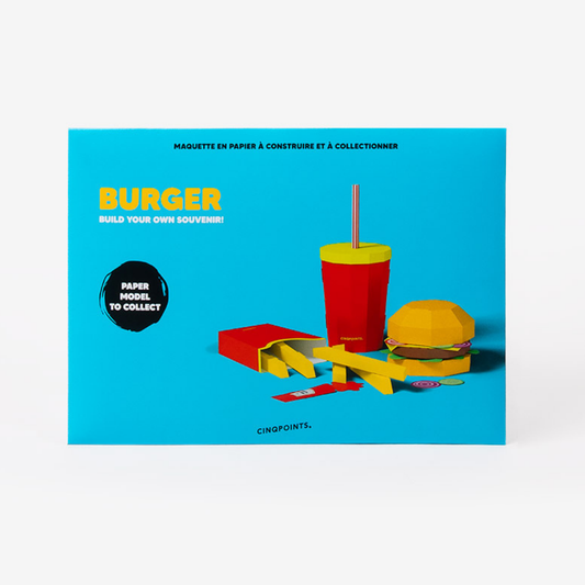 HAMBURGUESA DE PAPEL 3D de Cinqpoints