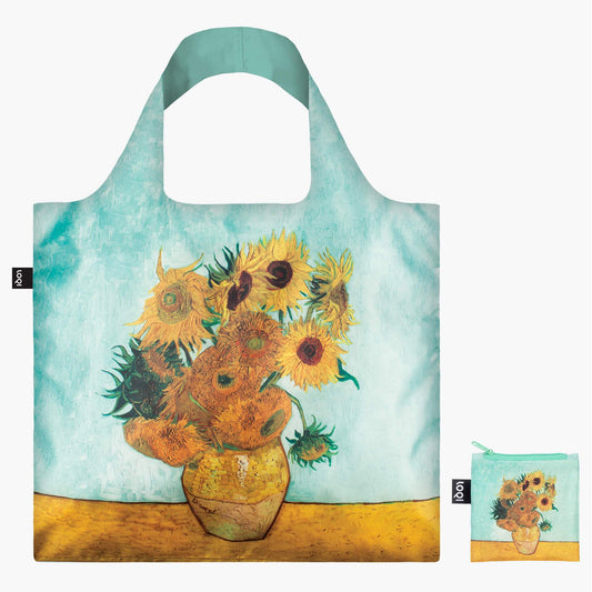Jarrón con girasoles VINCENT VAN GOGH, bolsa reciclada